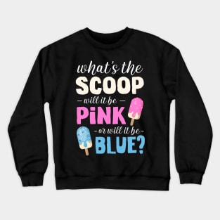 Gender Reveal Pink or Blue Summer Ice Cream Family Matching Crewneck Sweatshirt